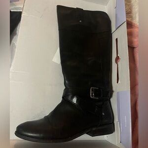 Marc Fisher Amber Tall Black Leather Boots (size 8)